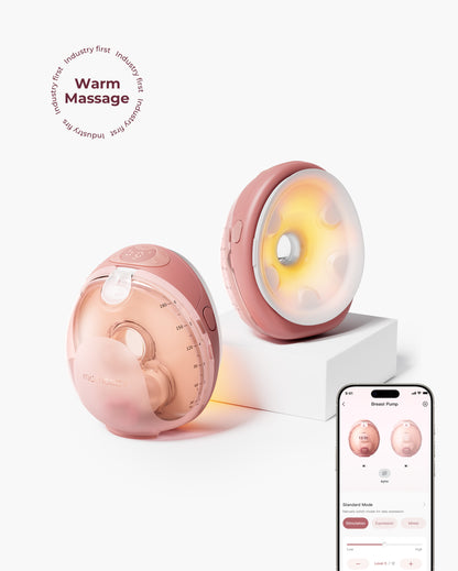 W1 Warm-Massage Wearable Breast Pump