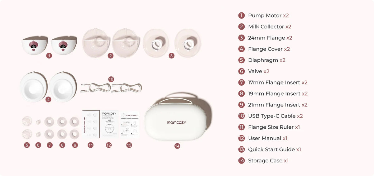 M5 Smart Wearable Breast Pump with App Control